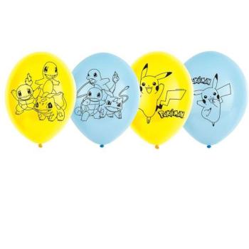 6 11" Pokémon Balloons Amscan