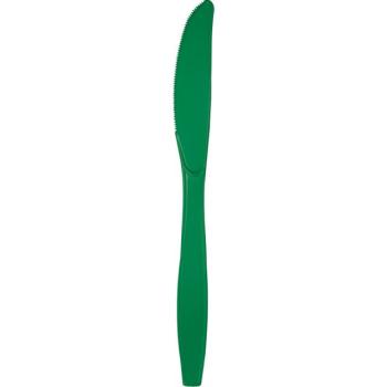 24 Plastic Knives - Emerald Green Creative Converting