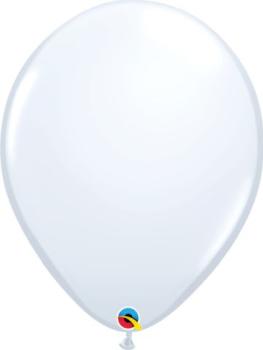 50 16" Qualatex Balloons - White Qualatex