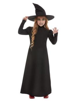 Witch Girl Costume - Black - Size 7-9 Smiffys