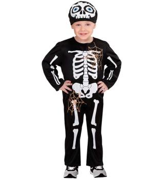Fato Esqueleto com Teias - 1-2 Anos Widmann