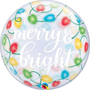 Globo Bubble 22" Merry & Bright Qualatex
