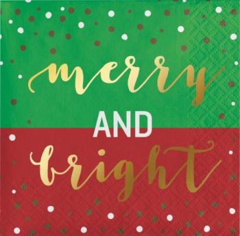 Merry and Bright Small Napkins Creative Converting