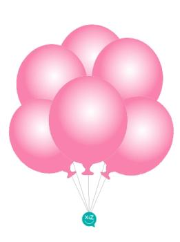 6 Balões 32cm - Rosa