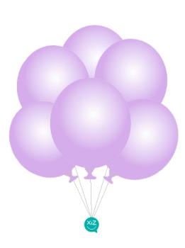 6 Balloons 32cm - Lilac XiZ Party Supplies