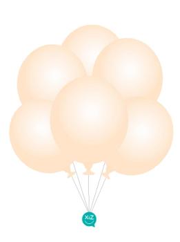 6 Balloons 32cm - Nude XiZ Party Supplies