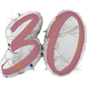Foil Balloon 36" Marble 30 - Pink