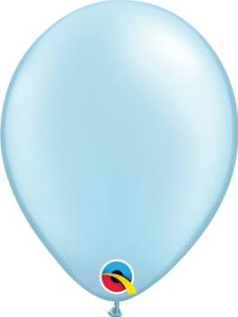 100 5" Qualatex Balloons - Pearl Light Blue Qualatex