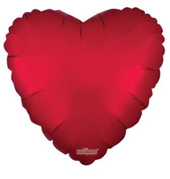 18" Heart Foil Balloon - Matte Red Kaleidoscope