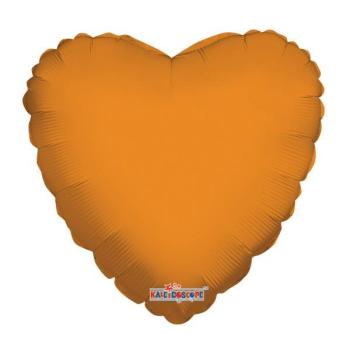 18" Heart Foil Balloon - Orange