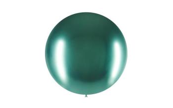 60cm Chrome Balloon - Medium Green