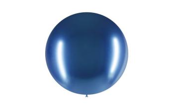 60cm Chrome Balloon - Medium Blue