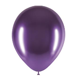 Bag of 25 Chrome Balloons 14 cm - Purple XiZ Party Supplies