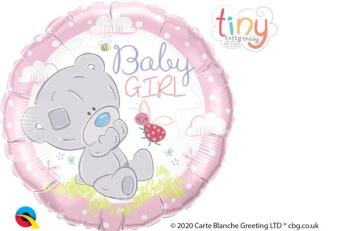 18" Tiny Tatty Teddy Baby Girl Foil Balloon Qualatex