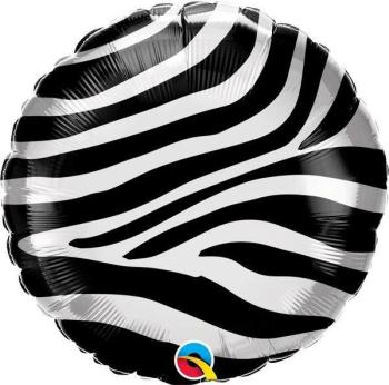 18" Zebra Foil Balloon
