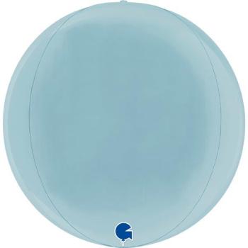 11" 4D Globe Balloon - Light Blue