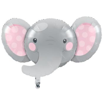 Balão Foil 35" Elefante Rosa
