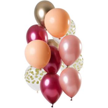 12 Rich Ruby Balloons