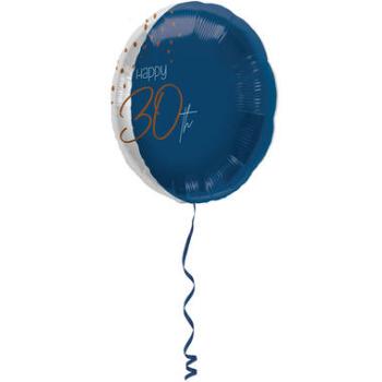 Foil Balloon 18" 30 Years True Blue Folat