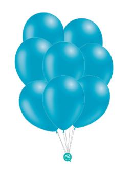 8 Pastel Balloons 30 cm - Turquoise