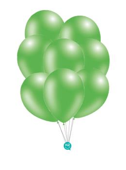8 Metallic Balloons 30 cm - Metallic Green