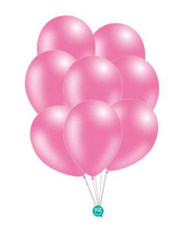 8 Metallic Balloons 30 cm - Metallic Pink