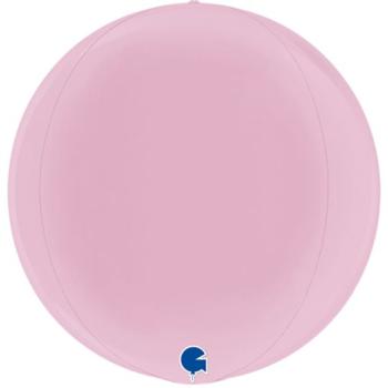 15" 4D Globe Balloon - Light Pink Grabo