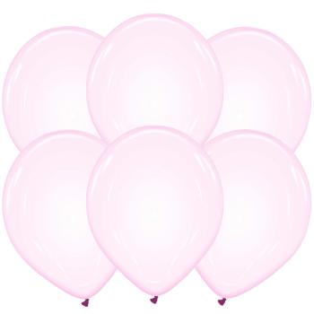 25 32cm Clear Balloons - Pink XiZ Party Supplies