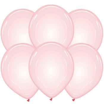 25 32cm Clear Balloons - Red XiZ Party Supplies
