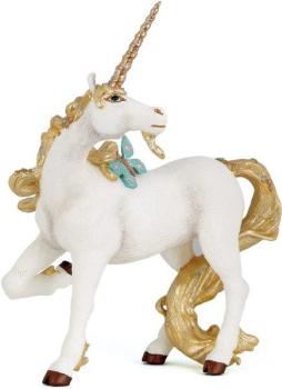 Figura coleccionable Unicornio Oro Papo