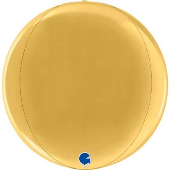 11" 4D Globe Balloon - Gold