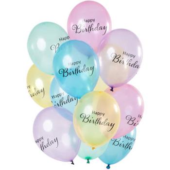 Happy Birthday Transparent Balloons