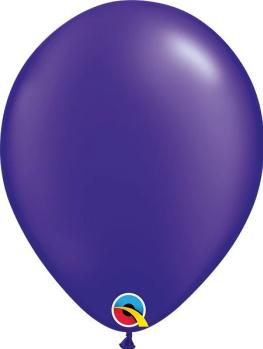 25 11" Qualatex Balloons - Pearl Purple