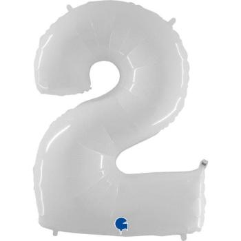 40" Foil Balloon nº 2 - White