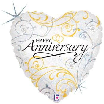 18" Happy Anniversary Foil Balloon Grabo