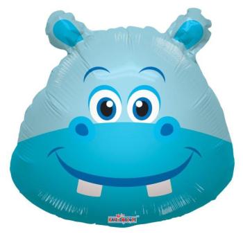 14" Mini Shape Hippo Foil Balloon Kaleidoscope