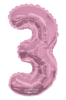 14" Foil Balloon nº3 - Baby Pink
