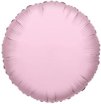 Balão Foil 9" Redondo - Rosa Bebé
