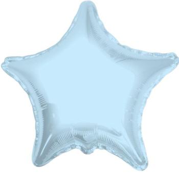 Globo de foil con forma de estrella de 9" - Azul bebé