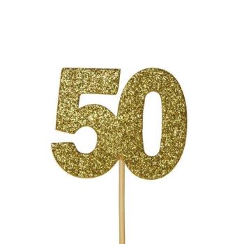 CupCake Toppers nº50 - Gold Anniversary House