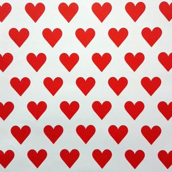 Red Hearts Wrapping Paper Roll XiZ Party Supplies