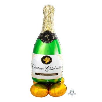 AirLoonz Foil Balloon Champagne Bottle Amscan