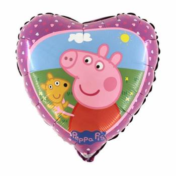 18" Peppa Pig & Teddy Foil Balloon Grabo