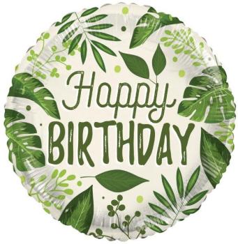 18" Happy Birthday Nature Foil Balloon