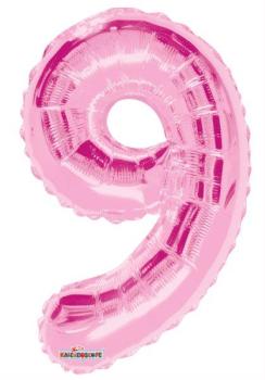 14" Foil Balloon nº9 - Baby Pink