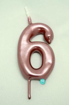 Candle 6cm nº6 - Rose Gold