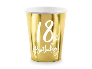 18 Years Gold Cups PartyDeco