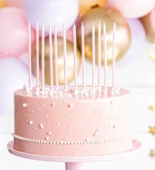 Plain Candles 14cm - Baby Pink