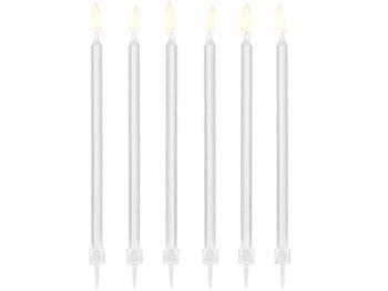 Smooth Candles 14cm - White