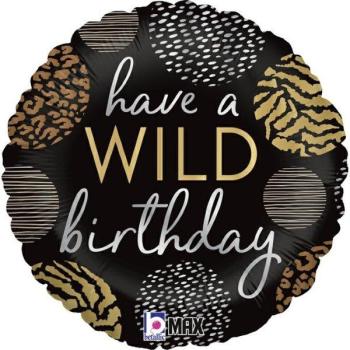 18" Have a Wild Birthday Foil Balloon Grabo